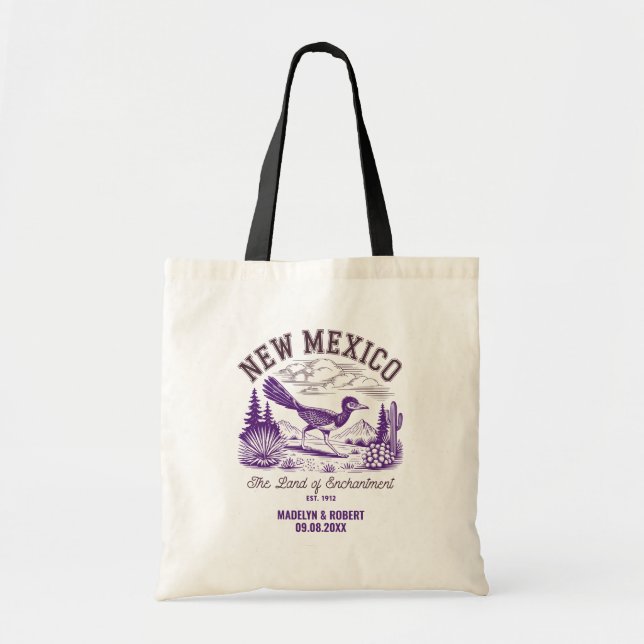 New Mexico Wedding Welcome Bag, Staat Liebe Tragetasche (Vorne)