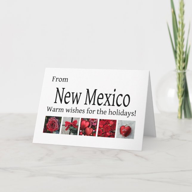 New Mexico Weihnachtskarte, Staat spezifisch Feiertagskarte (Vorderseite)