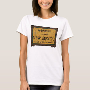 New Mexico Willkommenszeichen Damen T-Shirt