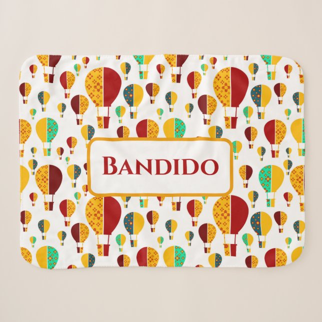 New Mexico Zia Heißluftballons Sherpadecke (Vorderseite (Horizontal))