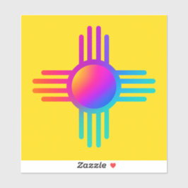 New Mexico Zia Sonne Aufkleber