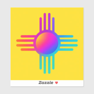New Mexico Zia Sonne Aufkleber