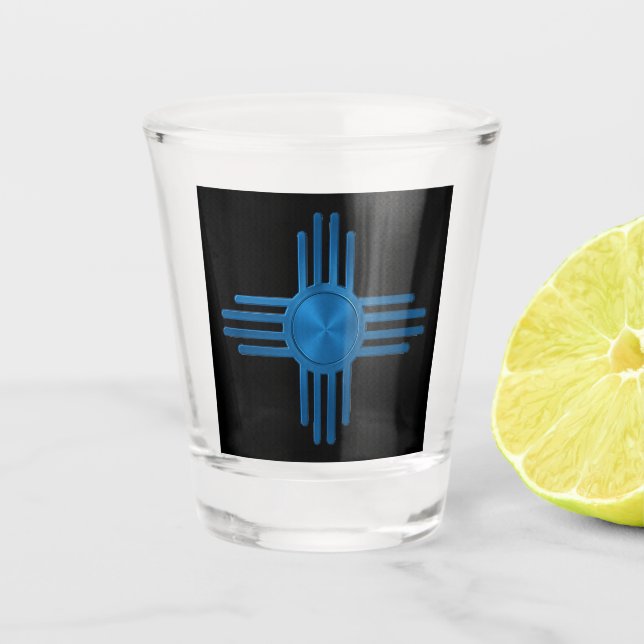 New Mexico Zia Sonne  Schnapsglas (Vorderseite)