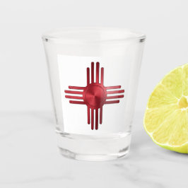 New Mexico Zia Sonne Schnapsglas