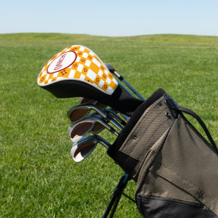 New Mexico Zia Yellow White Squares Golf Headcover
