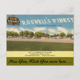 New Mexico, Zuni Court, Roswell Postkarte