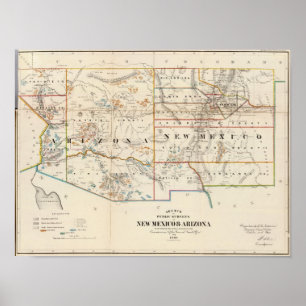 New Mexiko, Arizona Poster