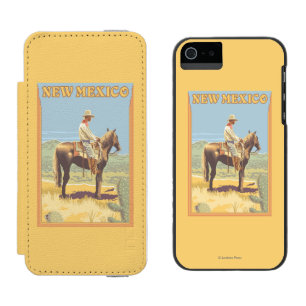 New Mexiko des Cowboy-(Seitenansicht) Incipio Watson™ iPhone 5 Geldbörsen Hülle