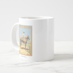 New Mexiko des Cowboy-(Seitenansicht) Jumbo-Tasse