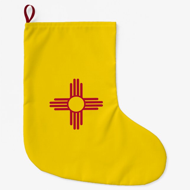 New Mexiko-Flagge Großer Weihnachtsstrumpf (Vorderseite)