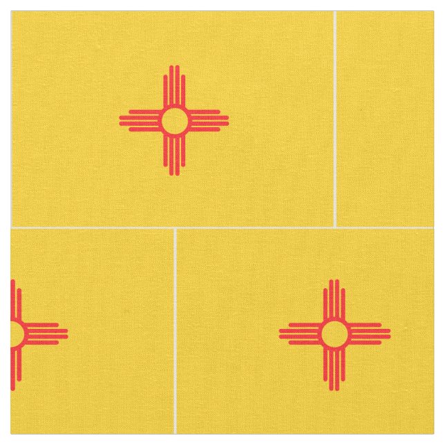NEW MEXIKO Flagge - Stoff (Nahaufnahme)
