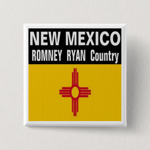 NEW MEXIKO ist Romney Ryan Land-Knopf Button
