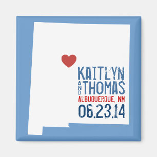 New-Mexiko Save the Date - kundengerechte Stadt Magnet