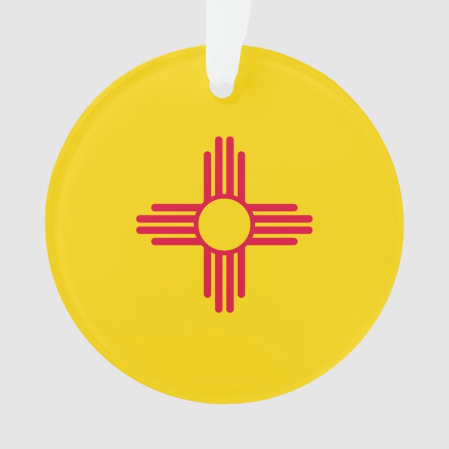 New-Mexiko Staats-Flaggen-Entwurf Ornament (Vorderseite)