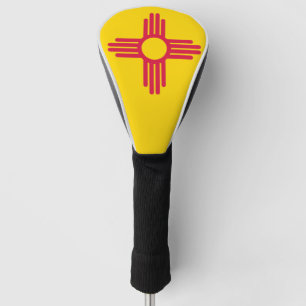 New-Mexiko Staats-Flaggen-Goldkopf-Abdeckung Golf Headcover
