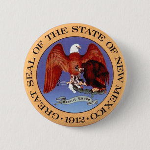 New-Mexiko Staats-Siegel Button