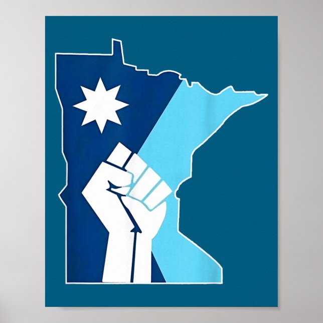 New Minnesota Rebel State Flag Poster (Vorne)