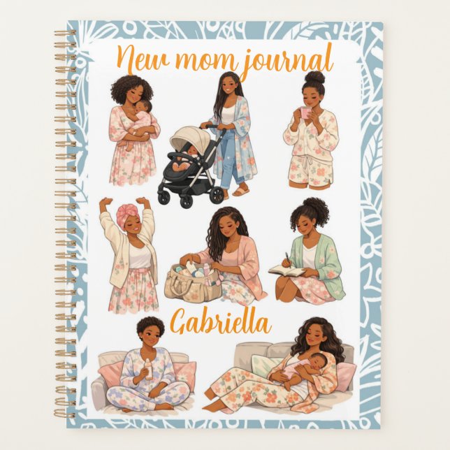 New mom Self care journal  planner Planer (Vorderseite)