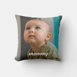 new mommy Photo Personalized Minimal  Kissen