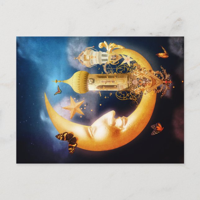 New Moon Postkarte (Vorderseite)