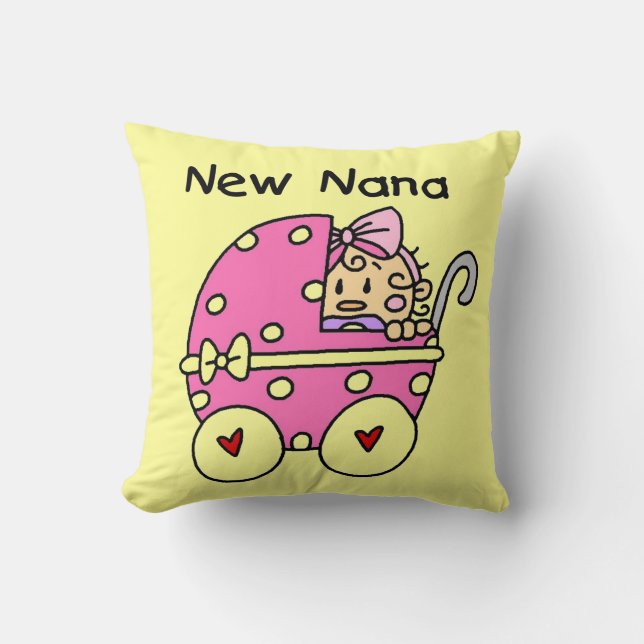 New Nana Baby in Carriage Gips Kissen (Vorderseite)
