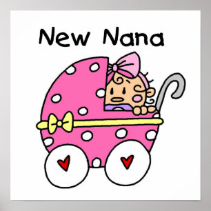 New Nana Baby in Carriage Gips Poster