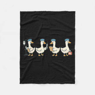 New nurse graduation goose school nursing  fleecedecke