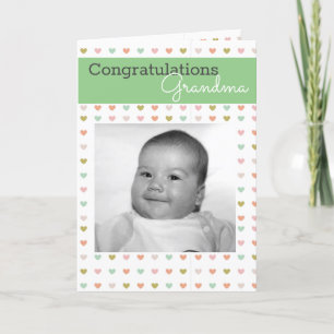 New Oma   Baby Feiertagskarte