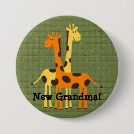 New Oma Grandpa Tante Onkel Cousin Giraffe Button