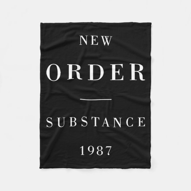 New Order Substance Baseball  Fleecedecke (Vorderseite)