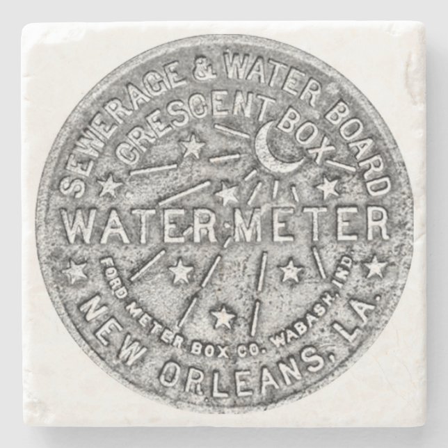 New Orlean, New Orleans Water Meter, Steinuntersetzer (Vorderseite)