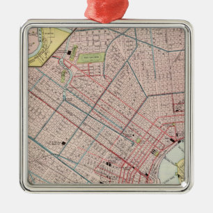 New Orleans 2 Silbernes Ornament