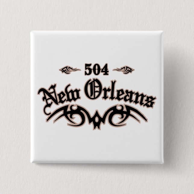New Orleans 504 Button (Vorderseite)