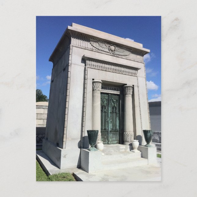 New Orleans Ägyptisches Wiedergeburtsgrab Postkarte (Vorderseite)