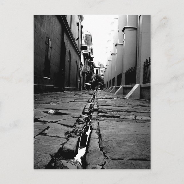 New Orleans Alley Postkarte (Vorderseite)