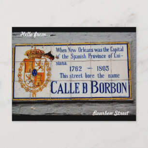 New Orleans Bourbon Street Postcard Postkarte