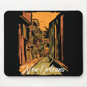 New Orleans Bourbon Street Souvenir Französisches Mousepad