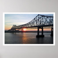 New Orleans Bridge bei Sunset