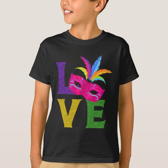 New Orleans Carnival Party Rosa Villa Saroli T-Shirt (Vorderseite)
