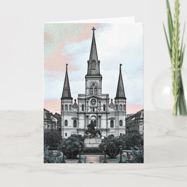 New Orleans Cathedral Karte (Vorderseite)