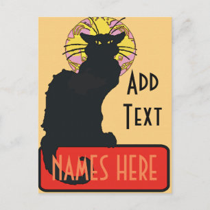 New Orleans Chat Noir Edit Text 2017 Poster Postkarte