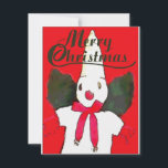 New Orleans Christmas Snowman Feiertagskarte<br><div class="desc">New Orleans Christmas Snowman</div>