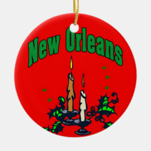 New Orleans Christmas Tree Keramikornament