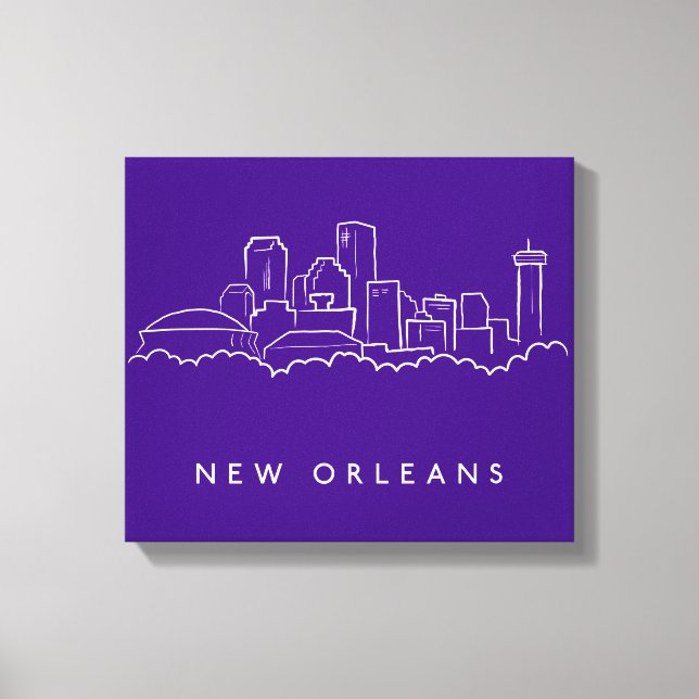 New Orleans City Skyline Leinwanddruck (Vorderseite)