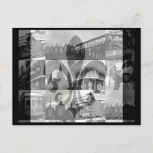 New Orleans Collage Postkarte