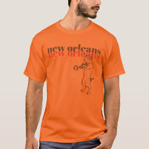 New Orleans Cool Cat Jazz-Shirt T-Shirt