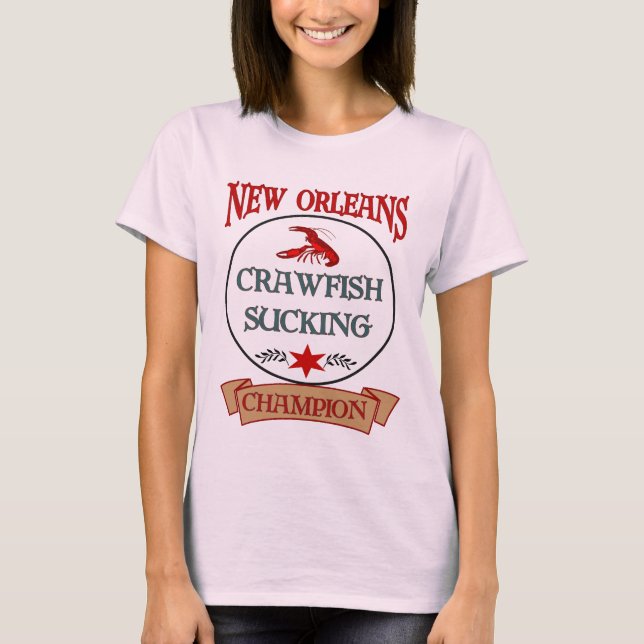 New Orleans Crawfish Champ T-Shirt (Vorderseite)