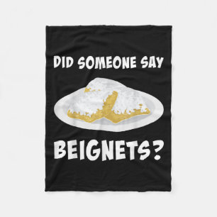 New Orleans Essen, hat jemand Beignets gesagt  Fleecedecke
