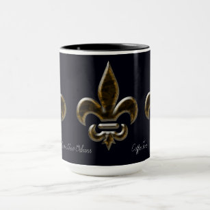 New Orleans Fleur-de-lis Coffee Tasse
