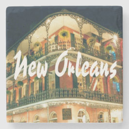 New Orleans Französisch-Viertel-Architektur Steinuntersetzer